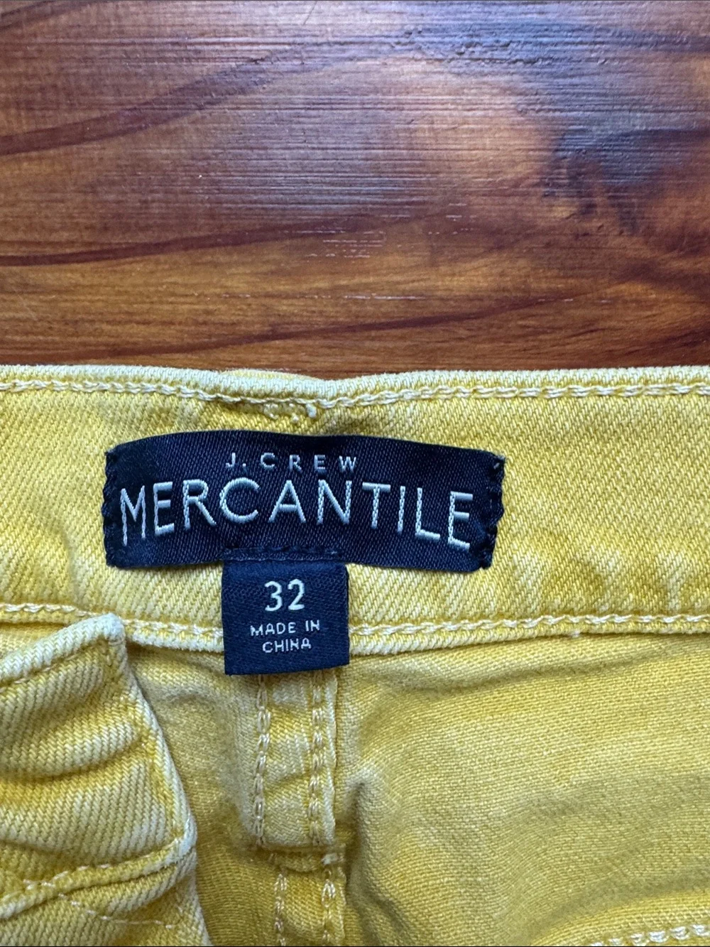 JCrew Yellow Denim Cutoff Shorts